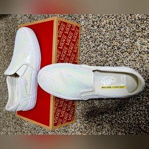 Womens Vans Asher Slip On Iridescent Size 8.5